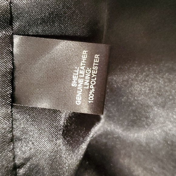 Soft Genuine Black Leather biker style jacket 22/24 - Picture 11 of 14